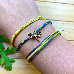 🌿Sweet Handmade Dragonfly Bracelet Set🌿